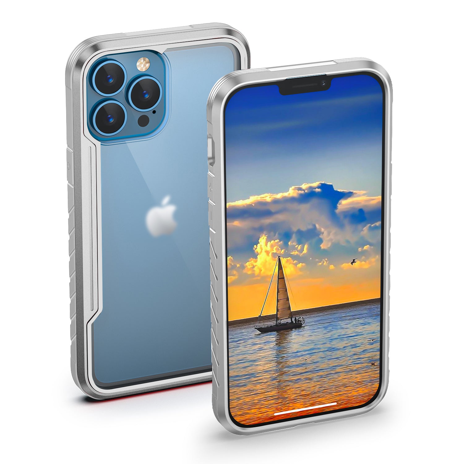 HLC Case for iPhone 13 Pro Max Full Body Bumper Case with Clear Back Panel Protector