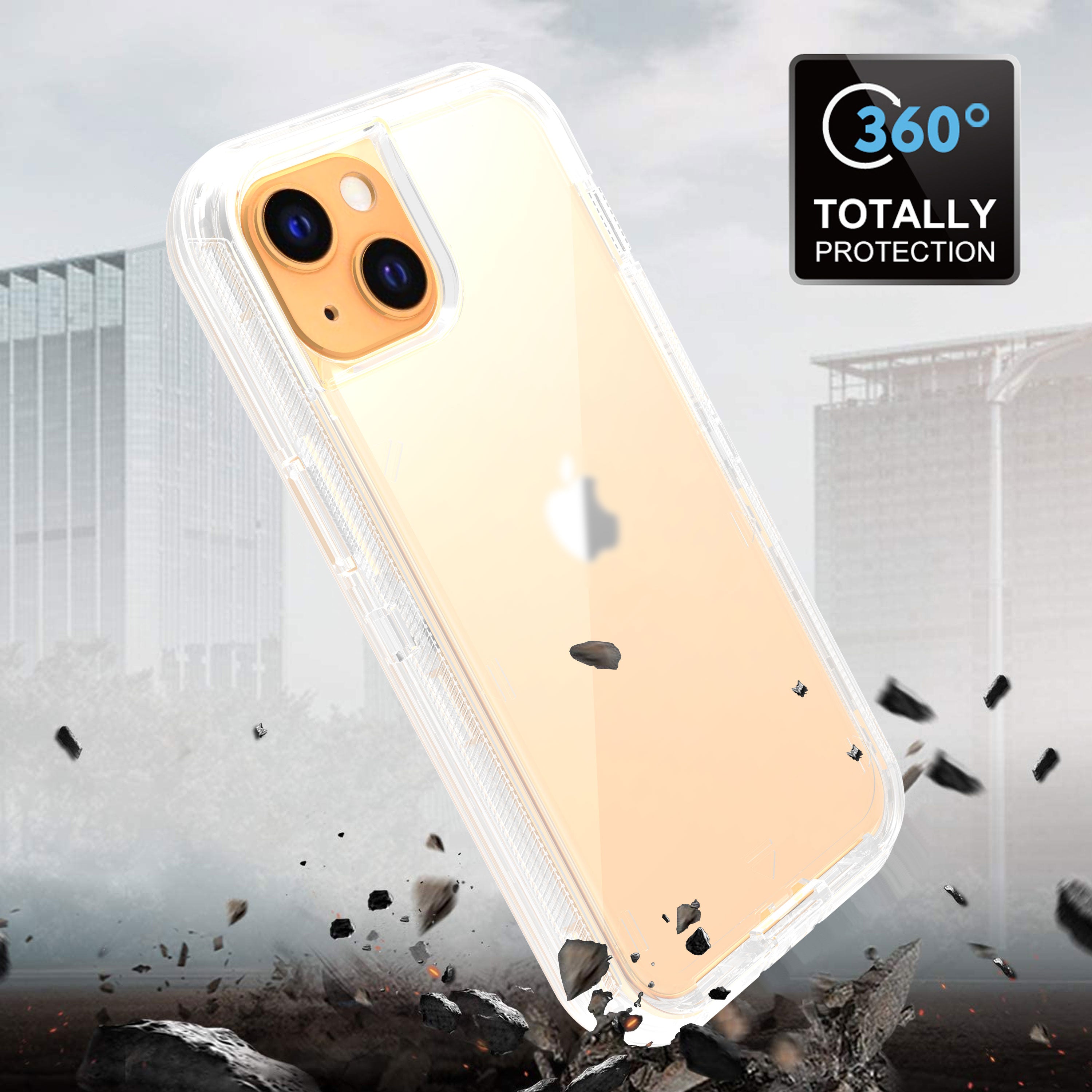 iPhone 13 Transparent Full Protection Heavy Case