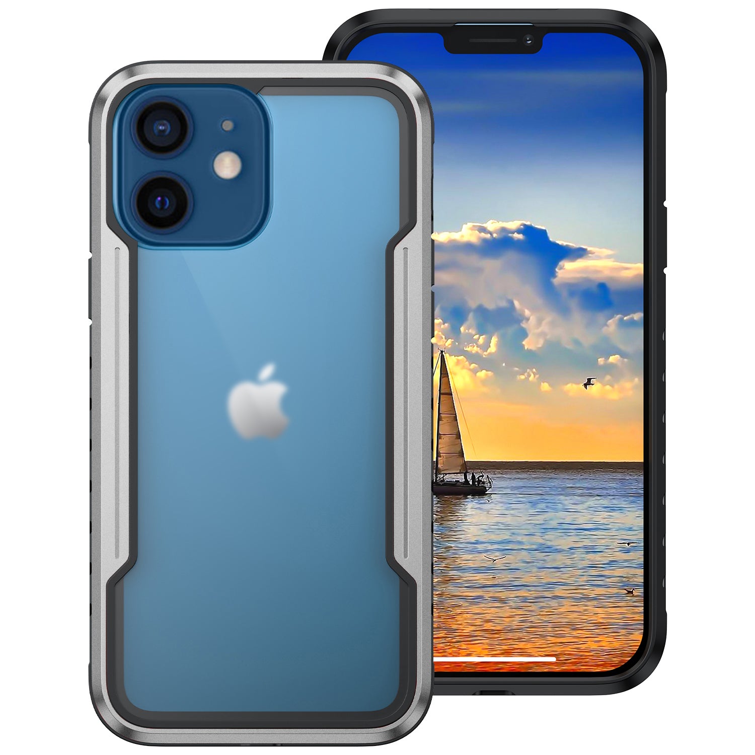 iPhone 12 Mini (5.4") Designed Colorful Bumper Full Body Heavy Duty Protection Case