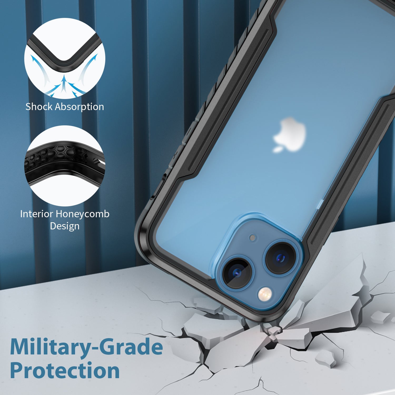 iPhone 13 mini Color bumper full body heavy protection case