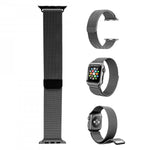 42 mm Stainless Steel Wristband for i-Watch Series 4/3/2/1  Milanese Loop with Strong Magnetic Closure Strap