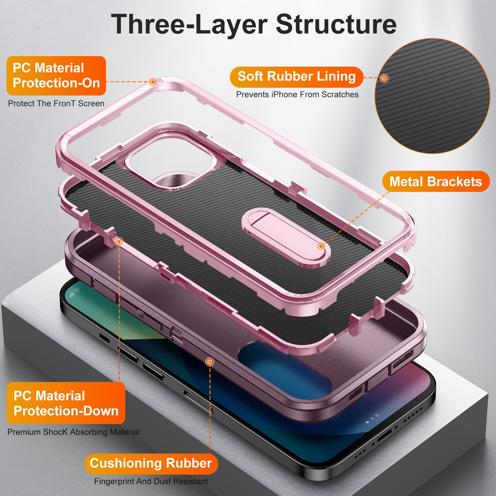 iPhone 13 Kickstand anti-dropProtection Case