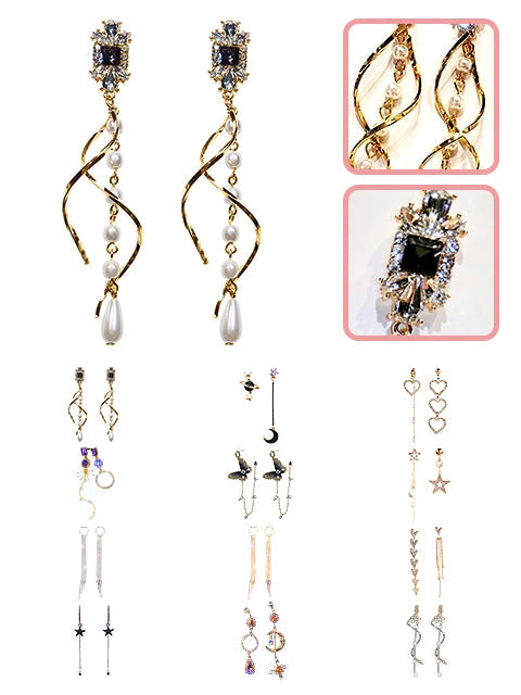 A Dozen of Fashion Designed Dangle Earrings (E726)