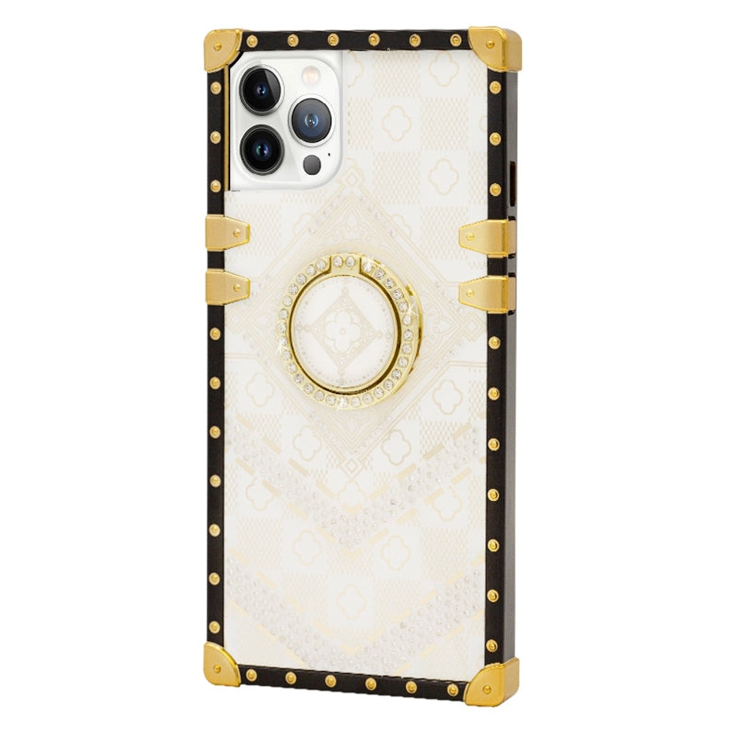 iPhone 13 Pro Max TPU Luxury printing diamond Fashion Case with Kickstand