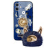 Bling Sparkle Ring Kickstand Case with OX Plush Toys for iPhone 12 Mini Case (5.4")