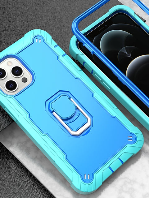 iPhone 12 ProMax (6.7") Full azimuth protection hardware bracket silicone case