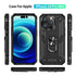 iPhone 14 Pro Max Dual Colors Ring Magnetic GPS car mount Phone Holder Case