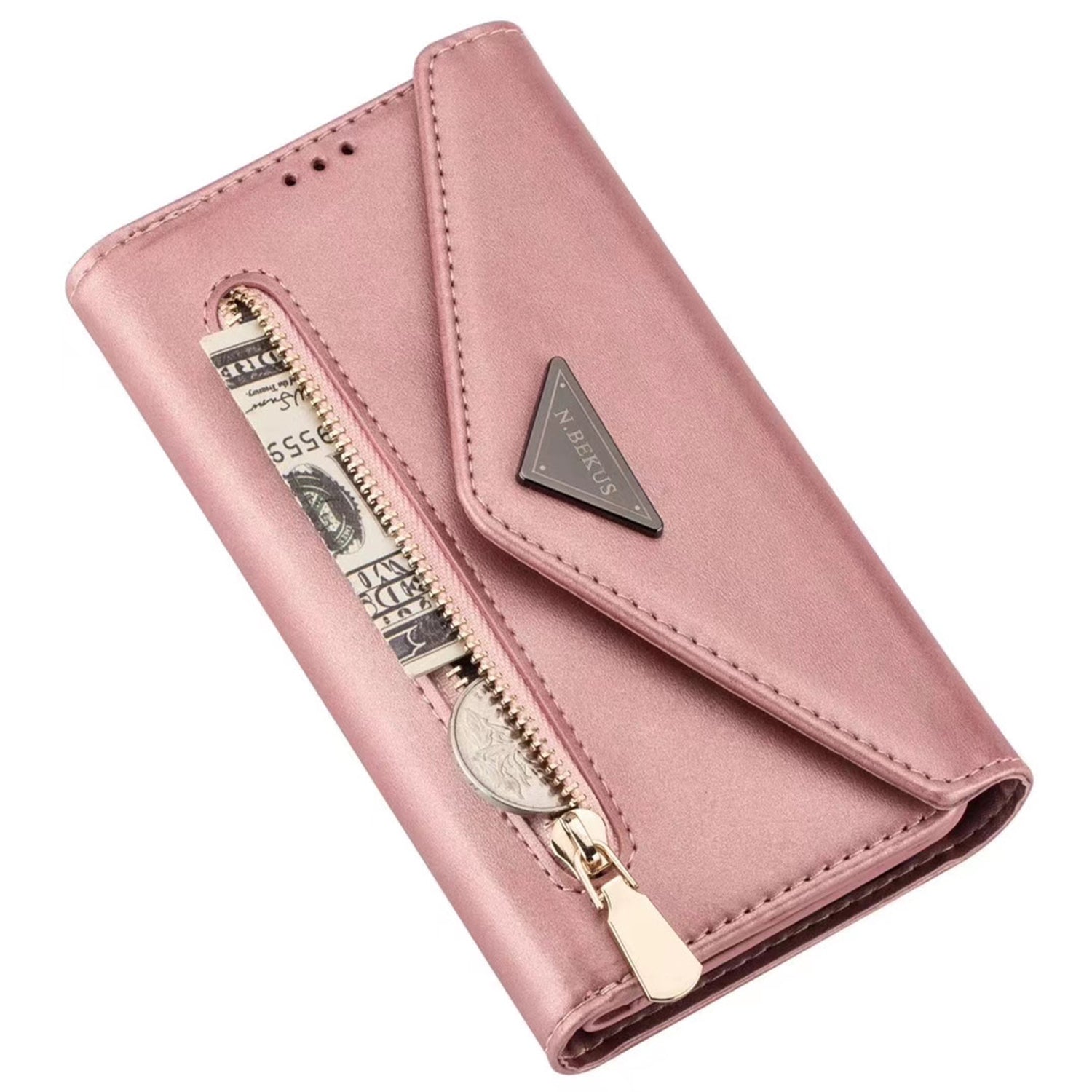 iPhone 12 Mini (5.4") 2 IN 1 Leather Wallet Case with 7 Credit Card Slots