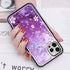 iPhone 13 Pro Max Diamond inlaid on both sides, colorful butterfly quicksand  case