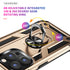 iPhone 14 Pro Max Dual Colors Ring Magnetic GPS car mount Phone Holder Case