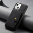 iPhone 14/13 Magnetic 2 in1 Leather Card Bag Case and Removable Back Cover
