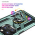 iPhone 14 Pro Max Dual Colors Ring Magnetic GPS car mount Phone Holder Case