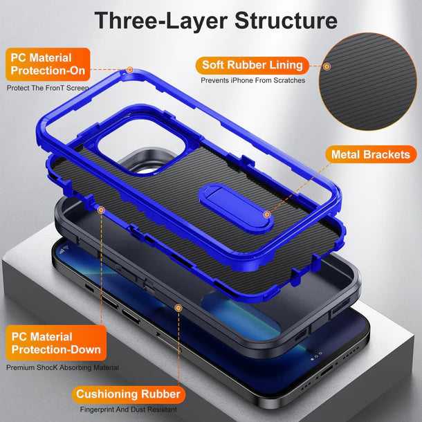 iPhone 13ProMax Kickstand anti-dropProtection Case