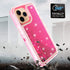 iPhone 13 Pro Transparent Floating Glitter Heavy Duty Case