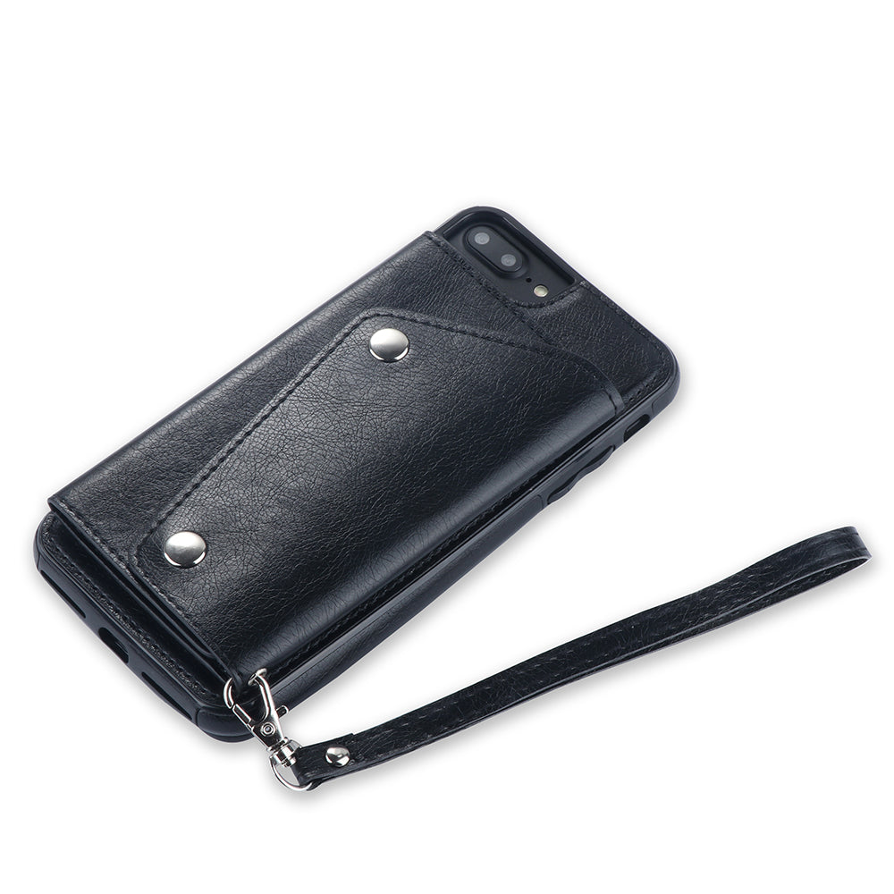 Kickstand Wallet Case with Credit Card Pockets for iPhone 8&7 Plus