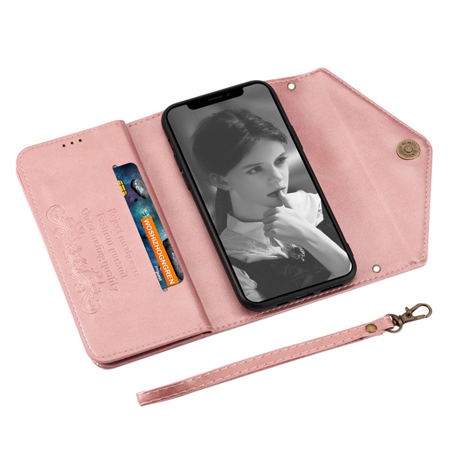 iPhone 12 Mini (5.4") 2 IN 1 Leather Wallet Case with 7 Credit Card Slots