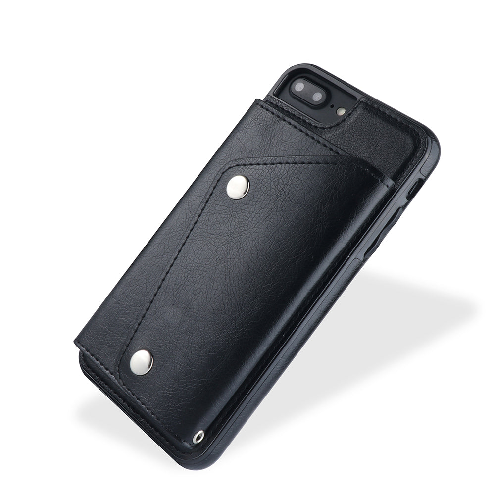 Kickstand Wallet Case with Credit Card Pockets for iPhone 8&7 Plus