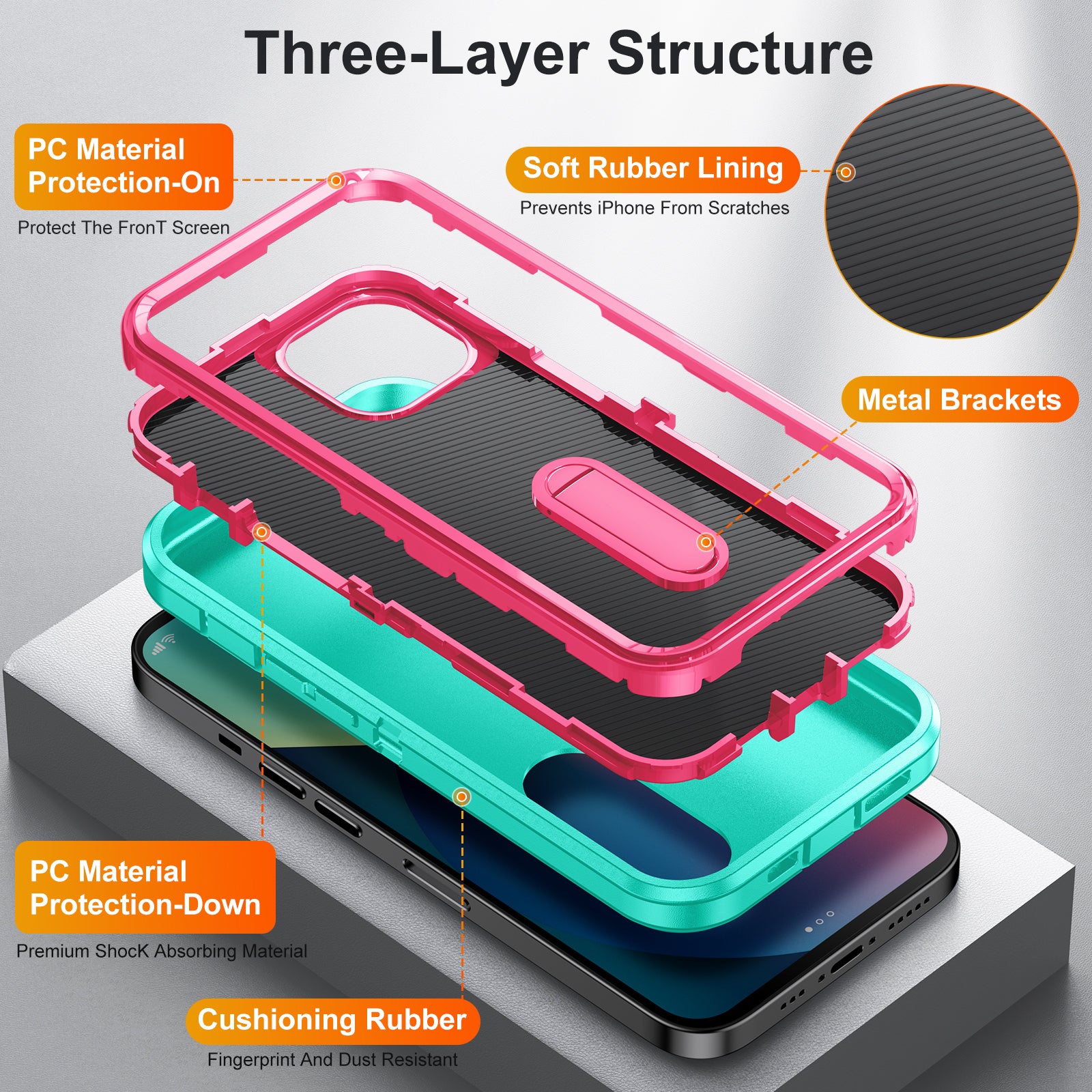 iPhone 13 Kickstand anti-dropProtection Case