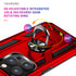 iPhone 14 Pro Max Dual Colors Ring Magnetic GPS car mount Phone Holder Case