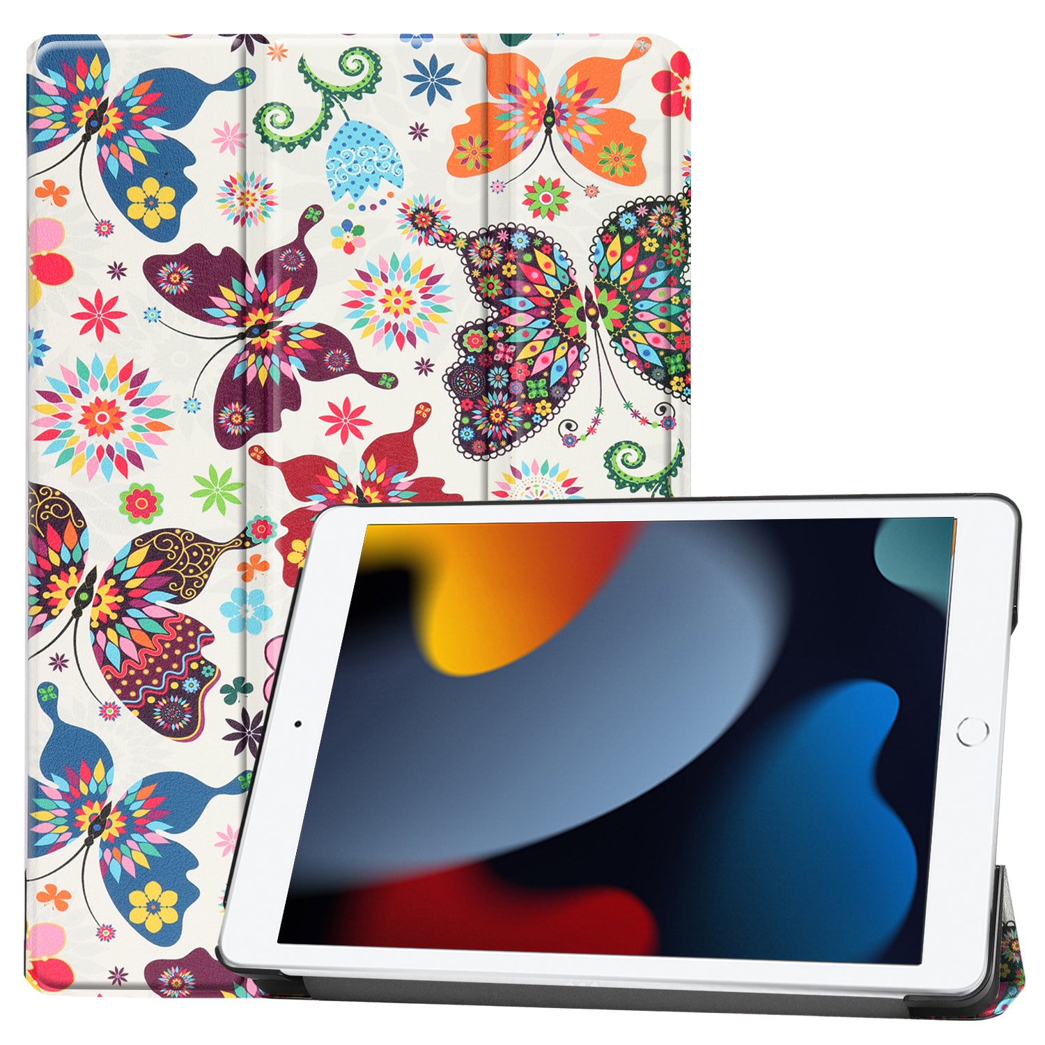iPad 9/8/7 (10.2") Painted smart folio case