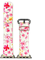 Apple Watch Series 4/3/2/1 with Silver Buckle Rubber Design Colorful Replacement i Watch Bands