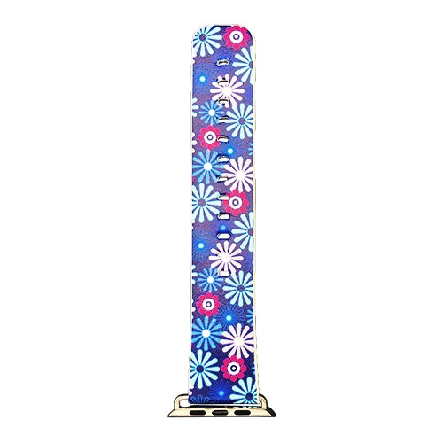 Apple Watch Series 4/3/2/1 with Silver Buckle Rubber Design Colorful Replacement i Watch Bands