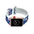 Apple Watch Series 4/3/2/1 with Silver Buckle Rubber Design Colorful Replacement i Watch Bands