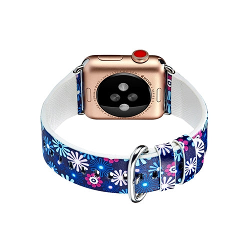 Apple Watch Series 4/3/2/1 with Silver Buckle Rubber Design Colorful Replacement i Watch Bands