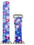 Apple Watch Series 4/3/2/1 with Silver Buckle Rubber Design Colorful Replacement i Watch Bands