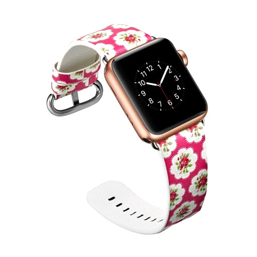 Apple Watch Series 4/3/2/1 with Silver Buckle Rubber Design Colorful Replacement i Watch Bands