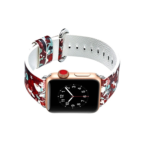 Apple Watch Series 4/3/2/1 with Silver Buckle Rubber Design Colorful Replacement i Watch Bands