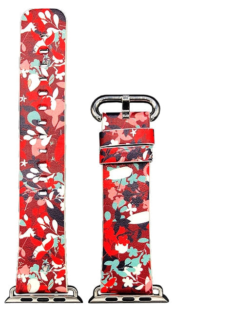 Apple Watch Series 4/3/2/1 with Silver Buckle Rubber Design Colorful Replacement i Watch Bands