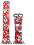 Apple Watch Series 4/3/2/1 with Silver Buckle Rubber Design Colorful Replacement i Watch Bands