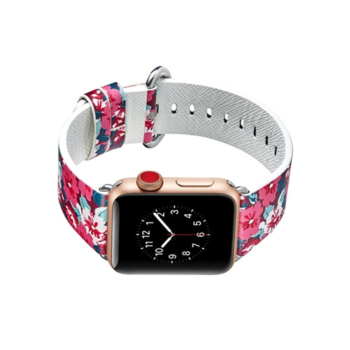 Apple Watch Series 4/3/2/1 with Silver Buckle Rubber Design Colorful Replacement i Watch Bands