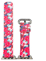 Apple Watch Series 4/3/2/1 with Silver Buckle Rubber Design Colorful Replacement i Watch Bands
