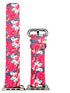 Apple Watch Series 4/3/2/1 with Silver Buckle Rubber Design Colorful Replacement i Watch Bands