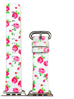 Apple Watch Series 4/3/2/1 with Silver Buckle Rubber Design Colorful Replacement i Watch Bands