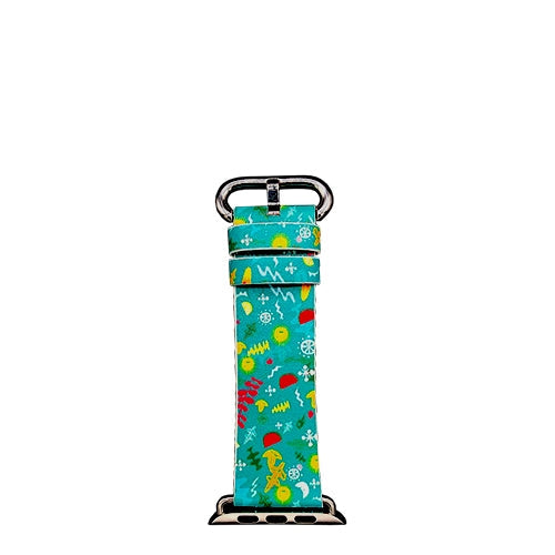 Apple Watch Series 4/3/2/1 with Silver Buckle Rubber Design Colorful Replacement i Watch Bands