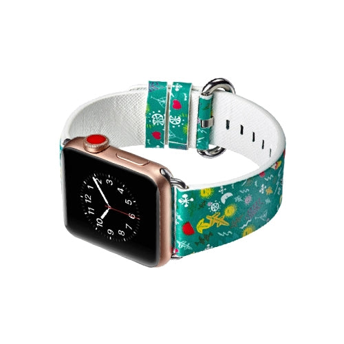 Apple Watch Series 4/3/2/1 with Silver Buckle Rubber Design Colorful Replacement i Watch Bands