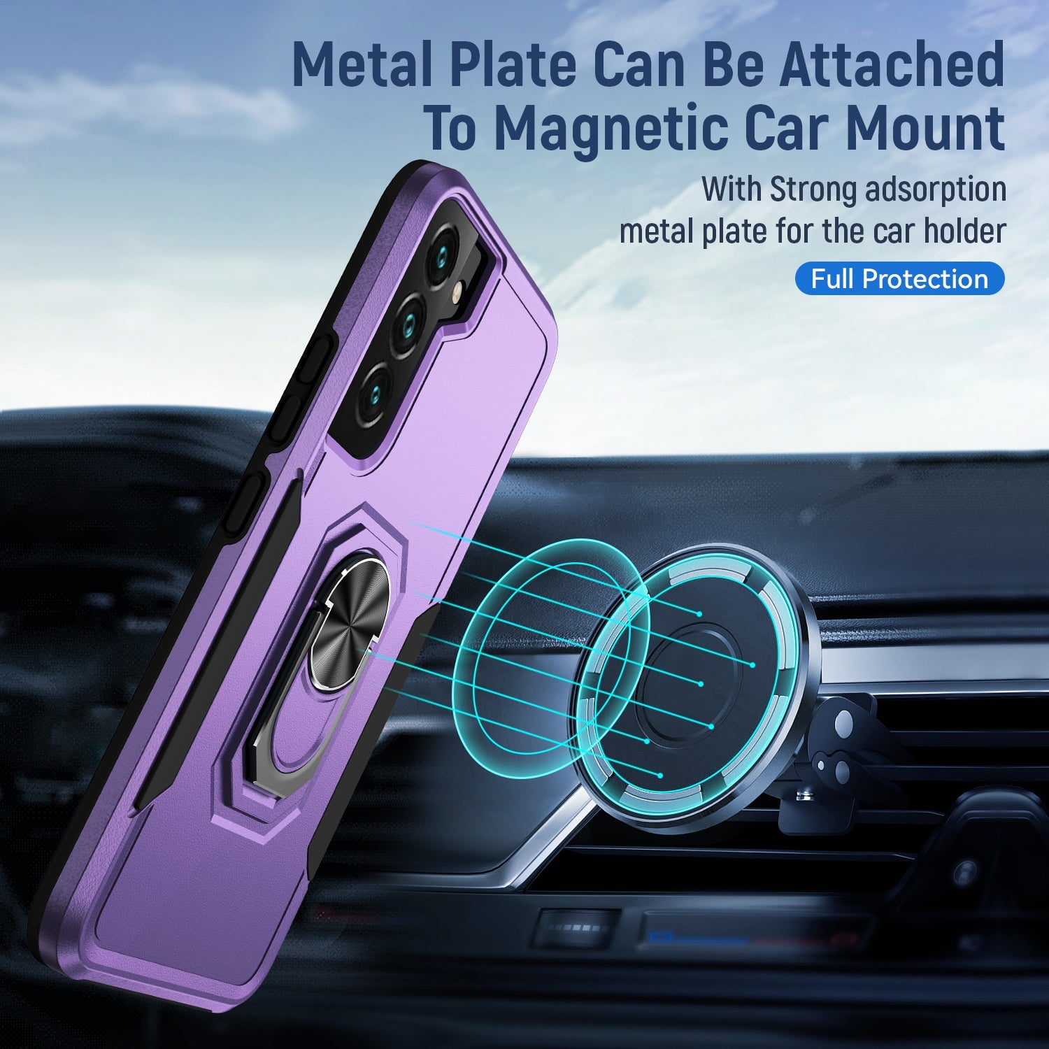 Samsung Galaxy S23 Kickstand fully protected heavy-duty shockproof case