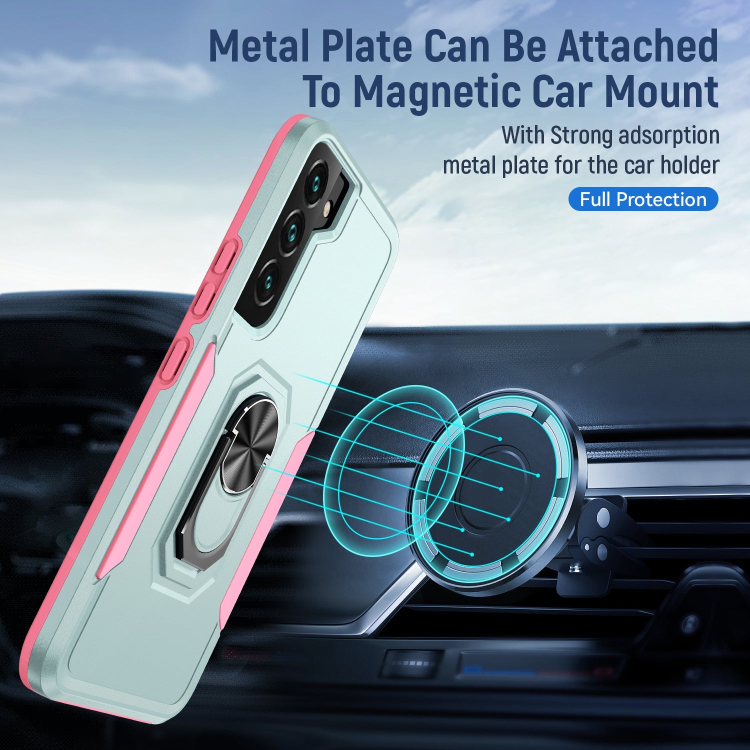Samsung Galaxy S23 Kickstand fully protected heavy-duty shockproof case