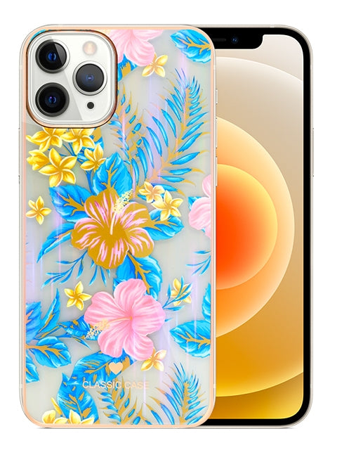 iPhone 14 Pro TPU painted fashion flower case
