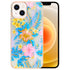 iPhone 13 TPU painted fashion flower case