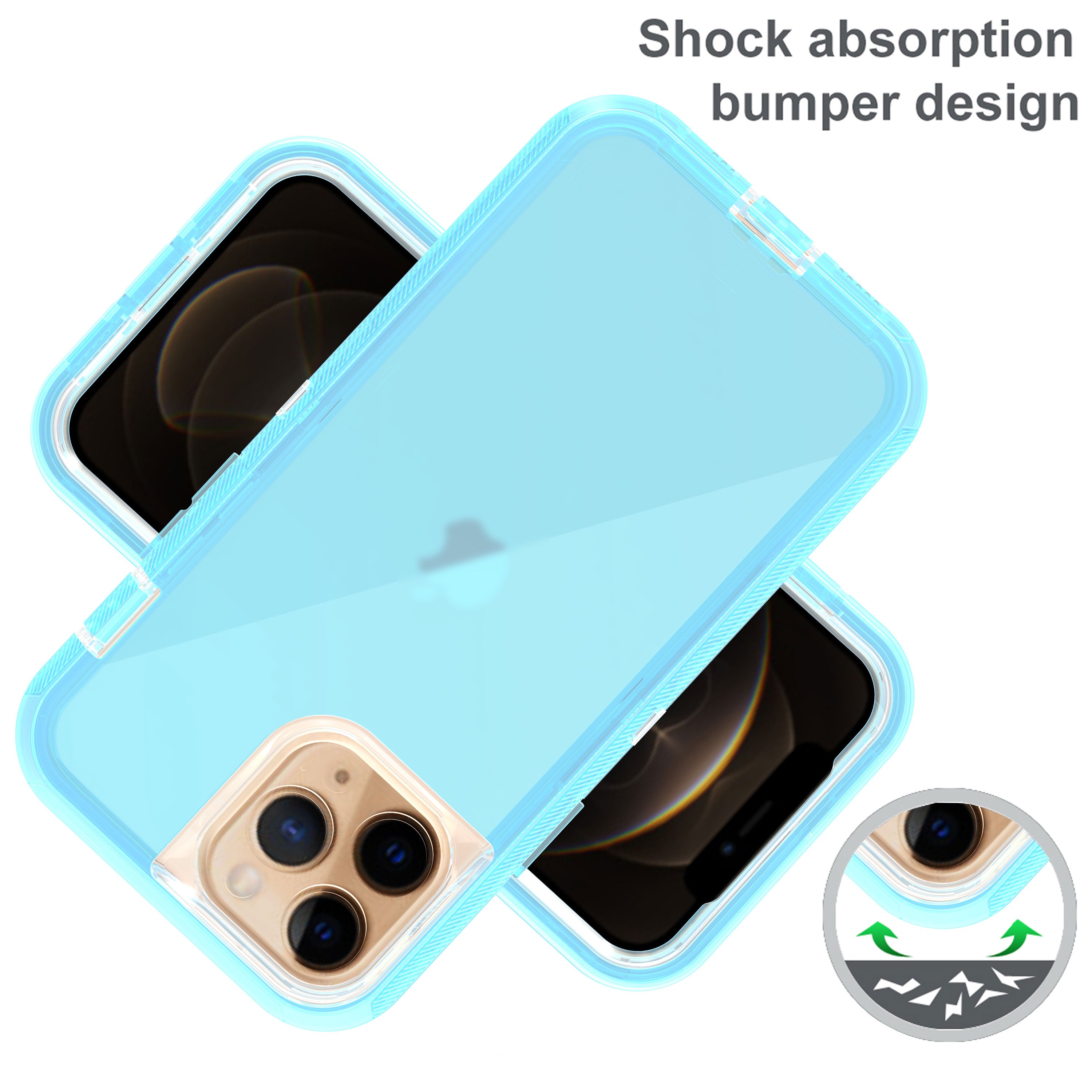 iPhone 13 Pro Max Transparent Full Protection Heavy Case