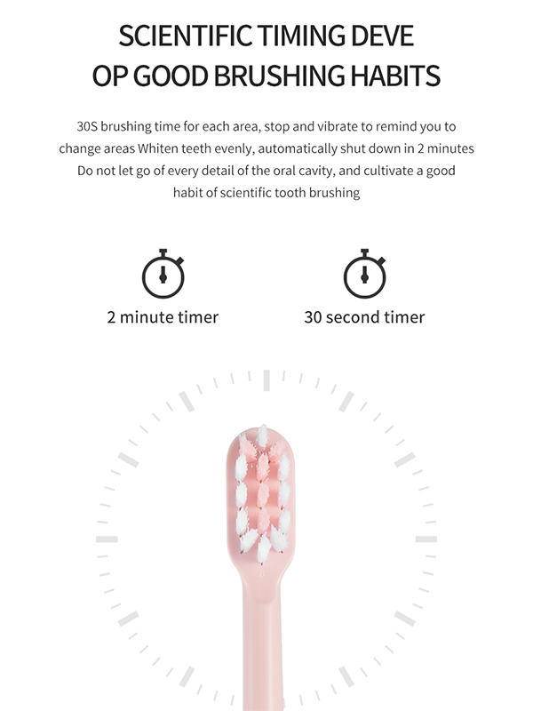 Wireless charging smart electric sonic toothbrush