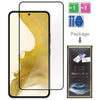 Black border 1PCS straight tempered Glass for Galaxy S23 Plus