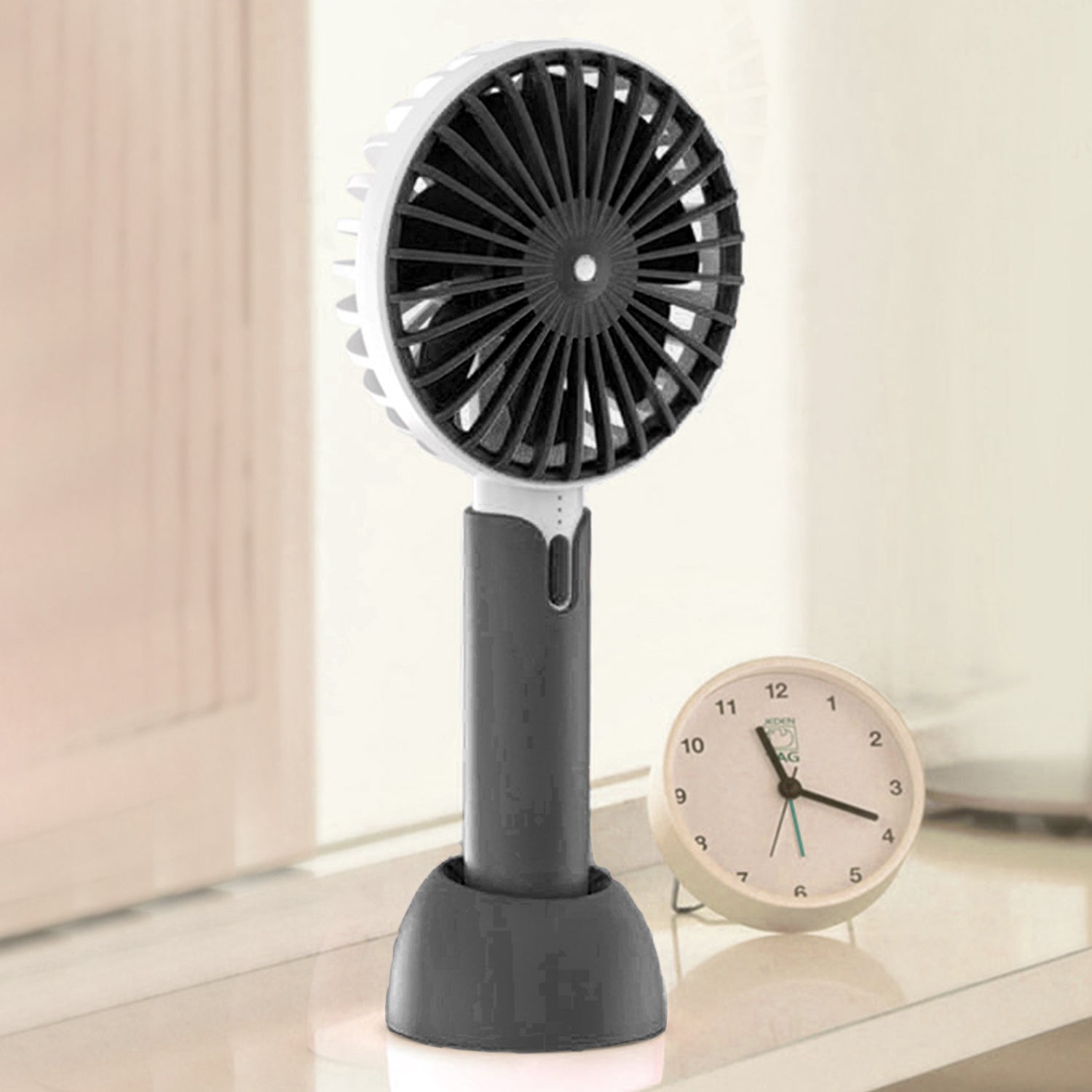 New Portable USB Rechargeable Cooling Personal Fan- Black