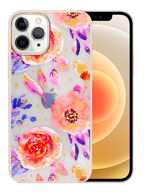 iPhone 14 Pro TPU painted fashion flower case