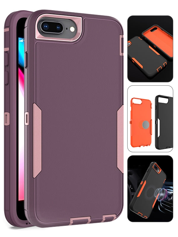 iPhon 6/7/8 Plus(5.5") Adsorbable  fully protected heavy-duty shockproof housing case