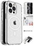 iPhone 14 ProMax  Magnetic attraction shiny transparency  Case